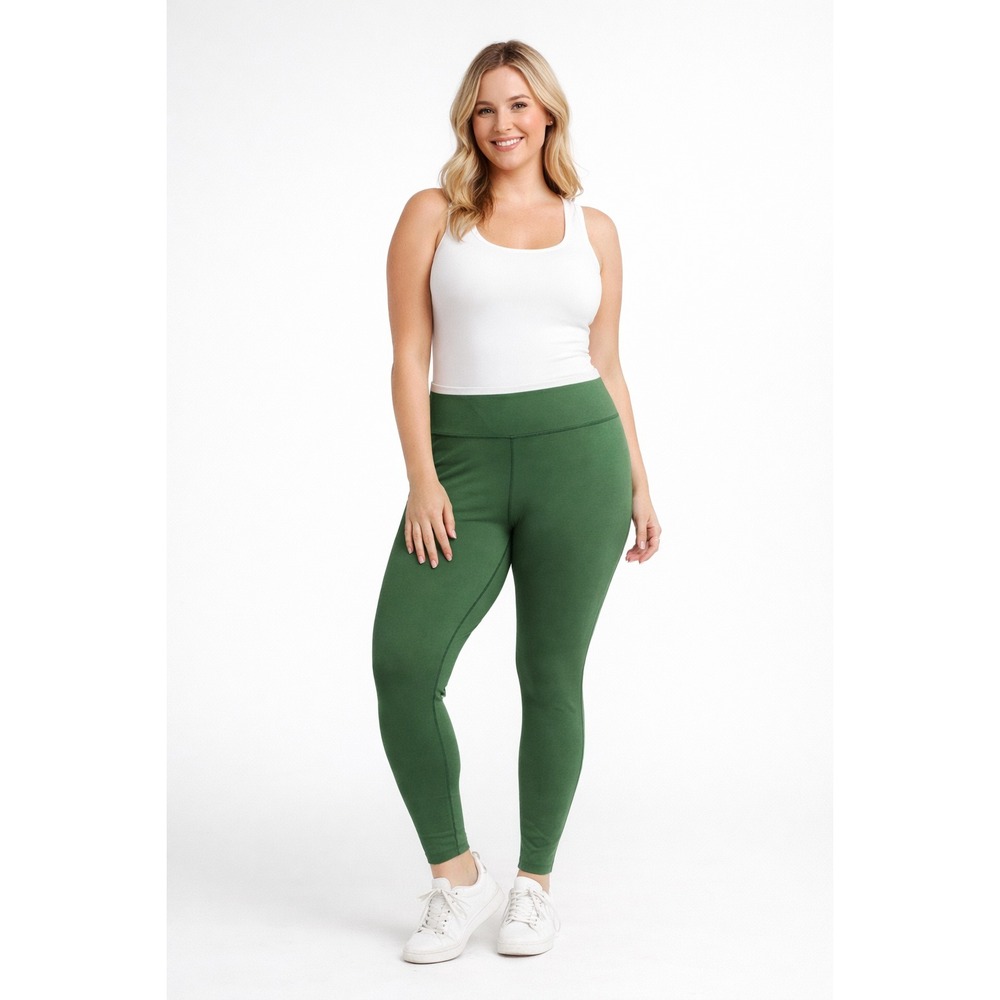 YPB Abercrombie StudioFLEX Leggings Large Green Ultra High Rise Buttery Soft - Picture 2 of 15